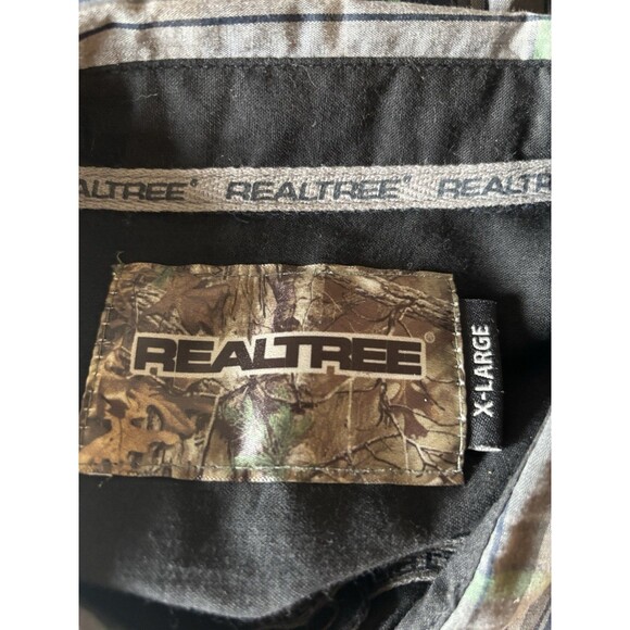 RealTree Black & Green Pearl SnapPlaid Long Sleeve Shirt Size XL Extra Large - Picture 4 of 5